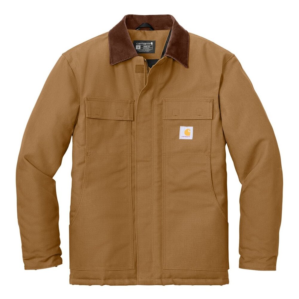 (NWT) Carhartt Mens Duck Traditional Coat Heavy Brown